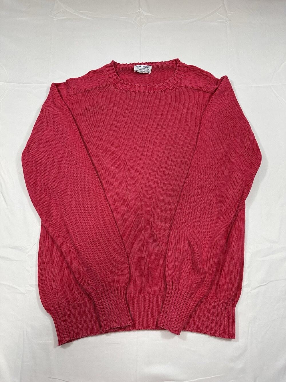 Brooks Brothers 100% Cotton Womenโs Sweater Size 42 Pink